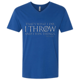 I Throw Men's Premium V-Neck