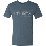 T-Shirts Indigo / Small I Throw Men's Triblend T-Shirt