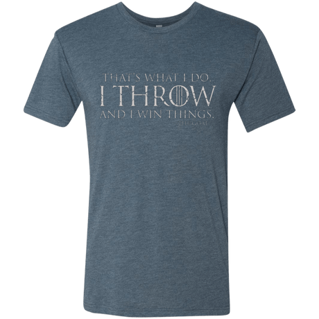 T-Shirts Indigo / Small I Throw Men's Triblend T-Shirt