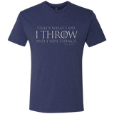 T-Shirts Vintage Navy / Small I Throw Men's Triblend T-Shirt