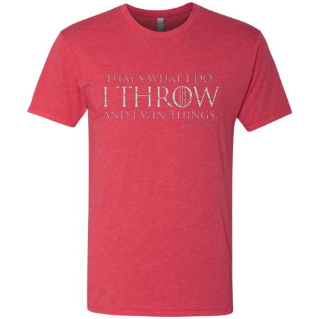 T-Shirts Vintage Red / Small I Throw Men's Triblend T-Shirt