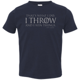 T-Shirts Navy / 2T I Throw Toddler Premium T-Shirt