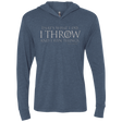 T-Shirts Indigo / X-Small I Throw Triblend Long Sleeve Hoodie Tee