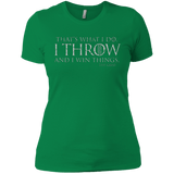 T-Shirts Kelly Green / X-Small I Throw Women's Premium T-Shirt