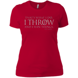 T-Shirts Red / X-Small I Throw Women's Premium T-Shirt