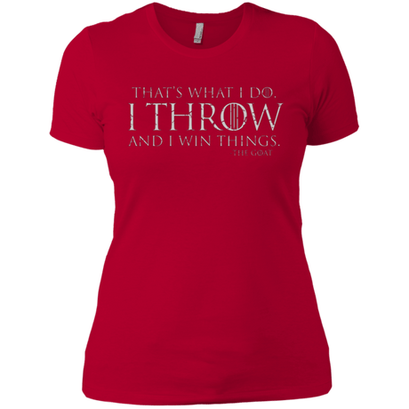 T-Shirts Red / X-Small I Throw Women's Premium T-Shirt