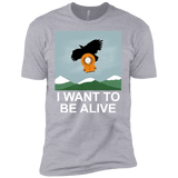 T-Shirts Heather Grey / YXS I Want to be Alive Boys Premium T-Shirt