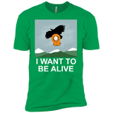 T-Shirts Kelly Green / YXS I Want to be Alive Boys Premium T-Shirt