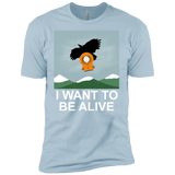 T-Shirts Light Blue / YXS I Want to be Alive Boys Premium T-Shirt