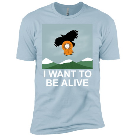 T-Shirts Light Blue / YXS I Want to be Alive Boys Premium T-Shirt