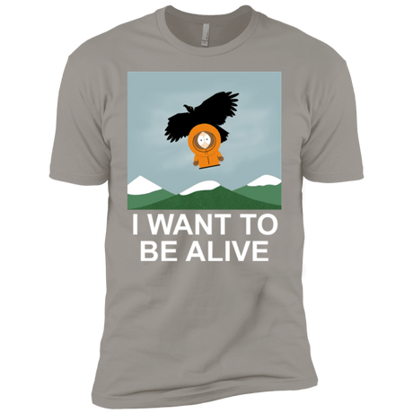 T-Shirts Light Grey / YXS I Want to be Alive Boys Premium T-Shirt