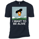 T-Shirts Midnight Navy / YXS I Want to be Alive Boys Premium T-Shirt