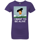 T-Shirts Purple Rush / YXS I Want to be Alive Girls Premium T-Shirt