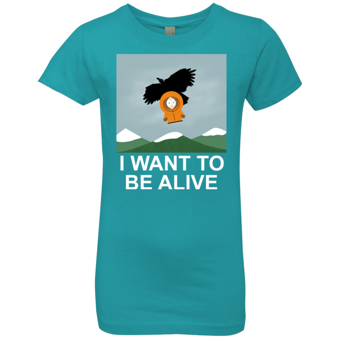 T-Shirts Tahiti Blue / YXS I Want to be Alive Girls Premium T-Shirt