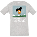 T-Shirts Heather Grey / 6 Months I Want to be Alive Infant Premium T-Shirt