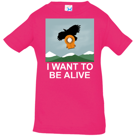 T-Shirts Hot Pink / 6 Months I Want to be Alive Infant Premium T-Shirt