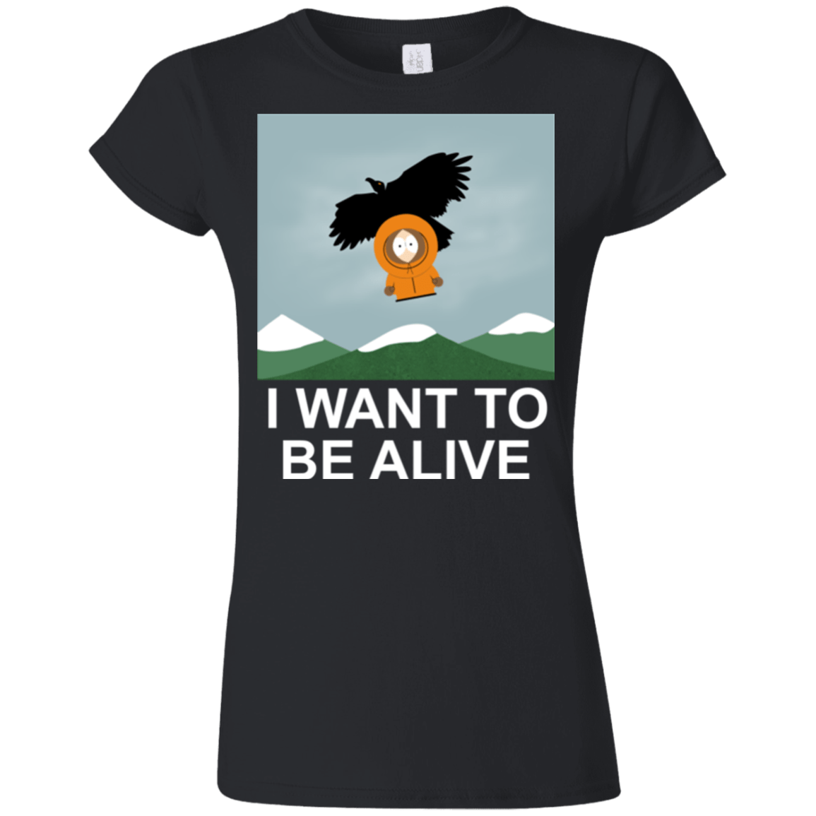 T-Shirts Black / S I Want to be Alive Junior Slimmer-Fit T-Shirt