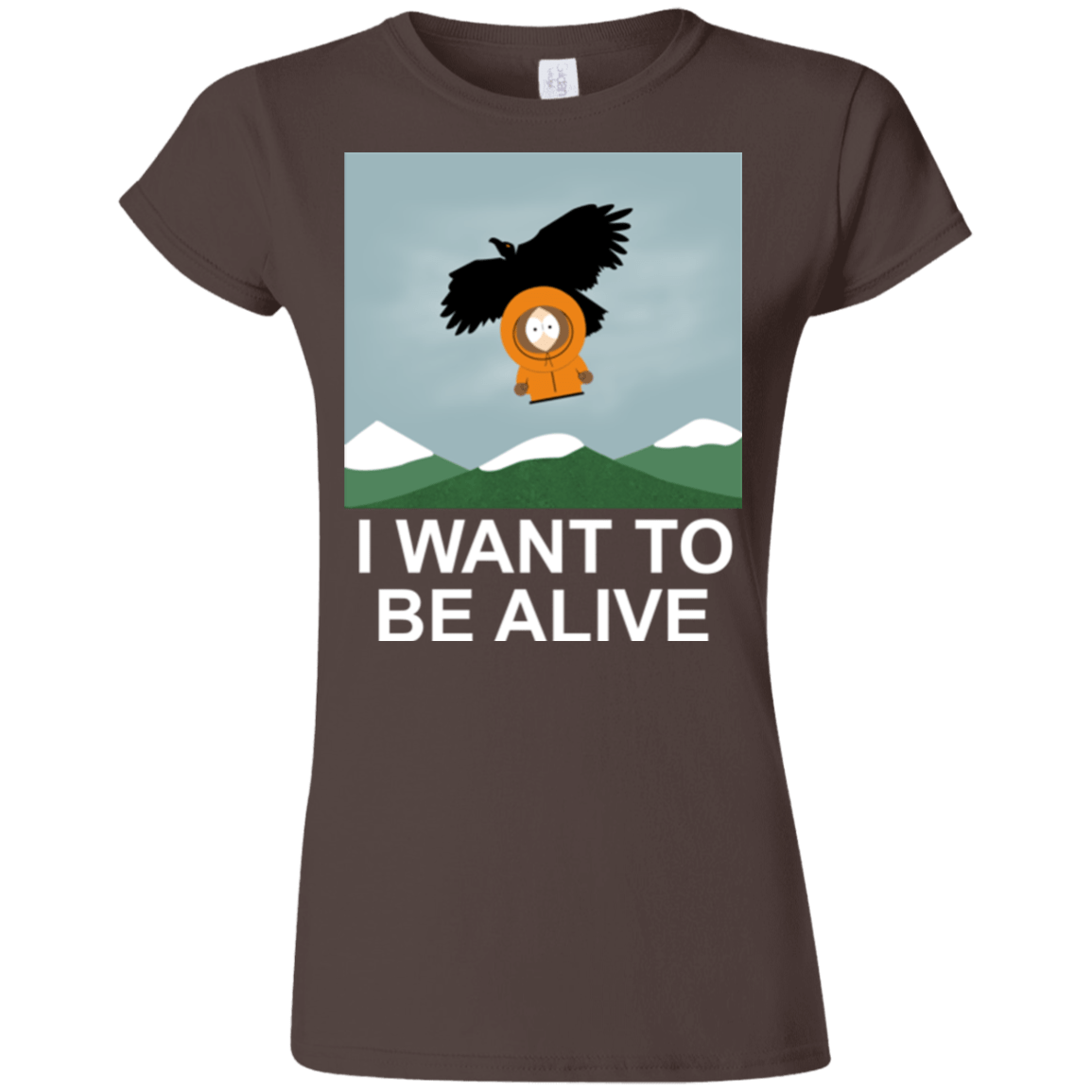 T-Shirts Dark Chocolate / S I Want to be Alive Junior Slimmer-Fit T-Shirt
