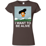 T-Shirts Dark Chocolate / S I Want to be Alive Junior Slimmer-Fit T-Shirt