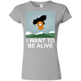 T-Shirts Sport Grey / S I Want to be Alive Junior Slimmer-Fit T-Shirt