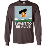 T-Shirts Dark Chocolate / S I Want to be Alive Men's Long Sleeve T-Shirt