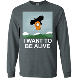 T-Shirts Dark Heather / S I Want to be Alive Men's Long Sleeve T-Shirt