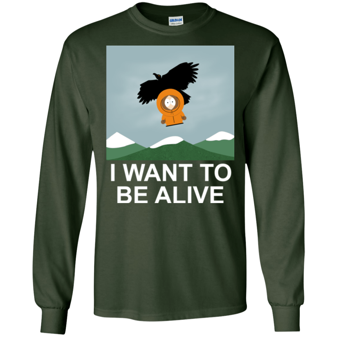 T-Shirts Forest Green / S I Want to be Alive Men's Long Sleeve T-Shirt