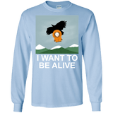 T-Shirts Light Blue / S I Want to be Alive Men's Long Sleeve T-Shirt