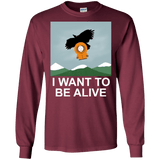 T-Shirts Maroon / S I Want to be Alive Men's Long Sleeve T-Shirt