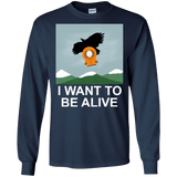 T-Shirts Navy / S I Want to be Alive Men's Long Sleeve T-Shirt