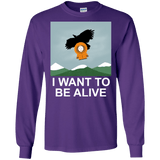 T-Shirts Purple / S I Want to be Alive Men's Long Sleeve T-Shirt