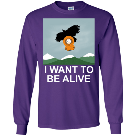 T-Shirts Purple / S I Want to be Alive Men's Long Sleeve T-Shirt