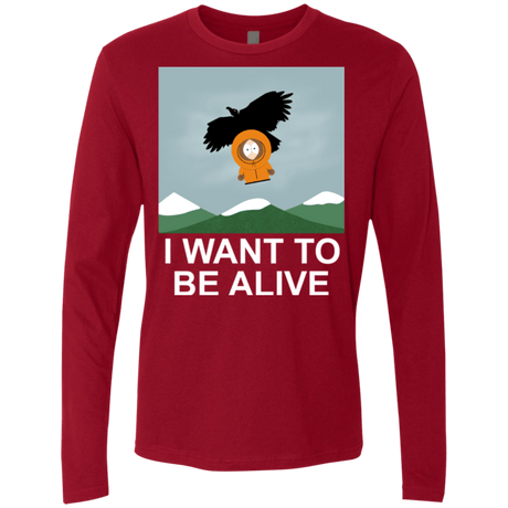 T-Shirts Cardinal / S I Want to be Alive Men's Premium Long Sleeve