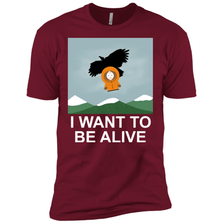 T-Shirts Cardinal / X-Small I Want to be Alive Men's Premium T-Shirt