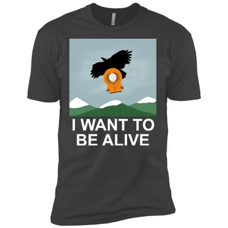 T-Shirts Heavy Metal / X-Small I Want to be Alive Men's Premium T-Shirt