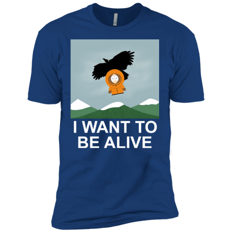 T-Shirts Royal / X-Small I Want to be Alive Men's Premium T-Shirt