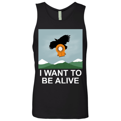 T-Shirts Black / S I Want to be Alive Men's Premium Tank Top