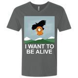 T-Shirts Heavy Metal / X-Small I Want to be Alive Men's Premium V-Neck