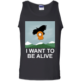 T-Shirts Black / S I Want to be Alive Men's Tank Top