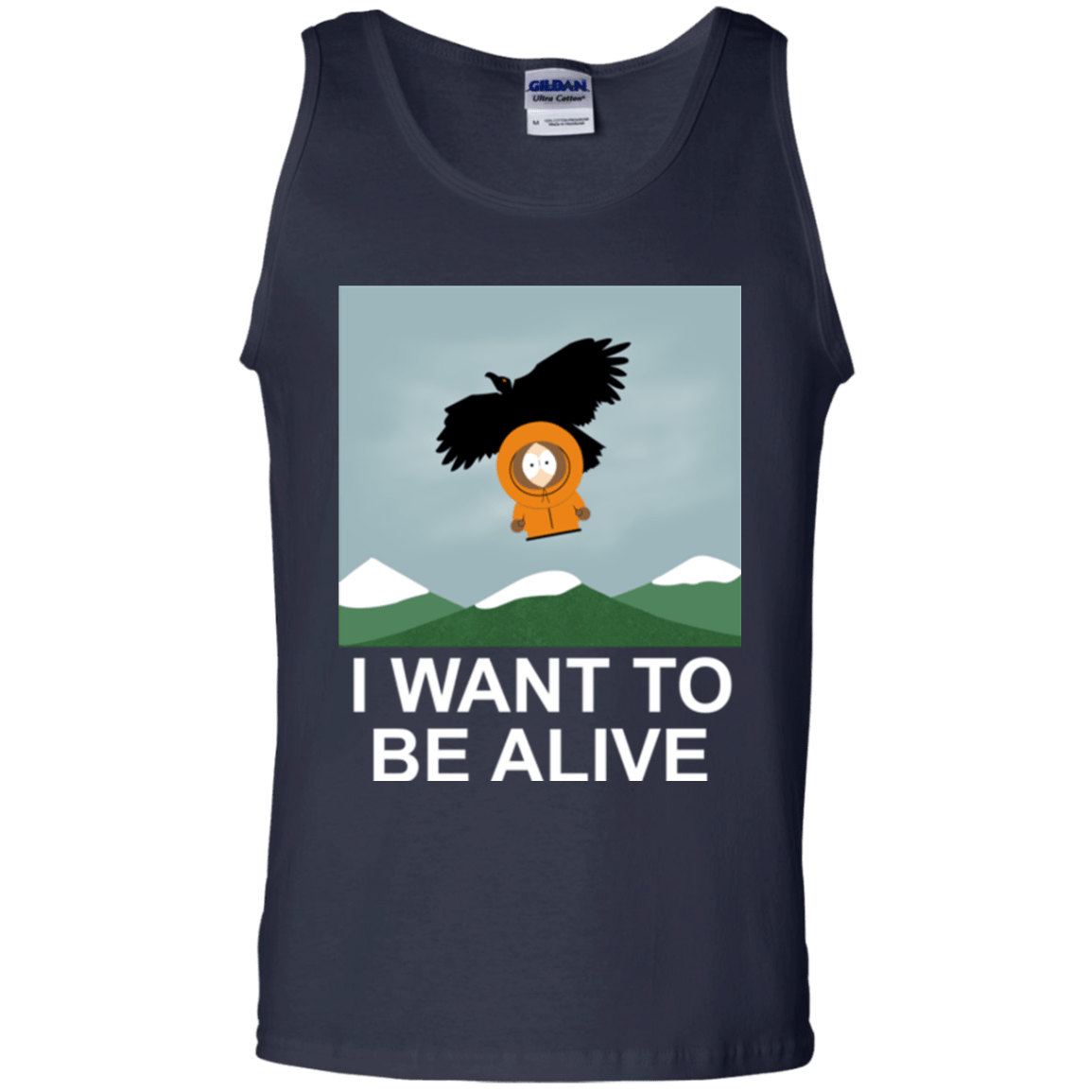 T-Shirts Navy / S I Want to be Alive Men's Tank Top