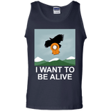 T-Shirts Navy / S I Want to be Alive Men's Tank Top