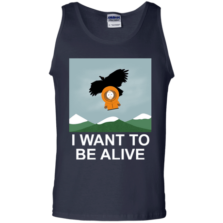 T-Shirts Navy / S I Want to be Alive Men's Tank Top
