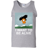 T-Shirts Sport Grey / S I Want to be Alive Men's Tank Top