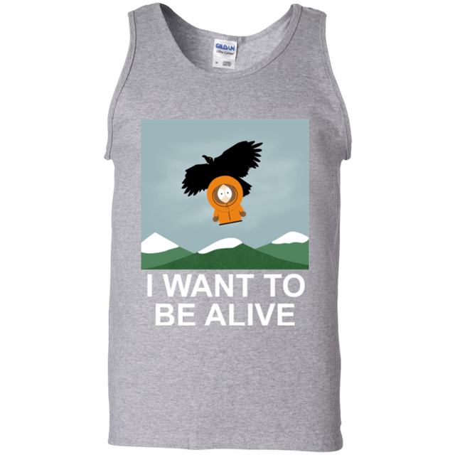 T-Shirts Sport Grey / S I Want to be Alive Men's Tank Top