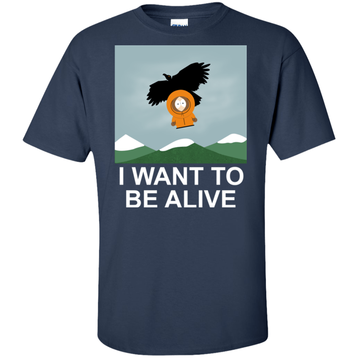 T-Shirts Navy / XLT I Want to be Alive Tall T-Shirt