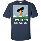 T-Shirts Navy / XLT I Want to be Alive Tall T-Shirt