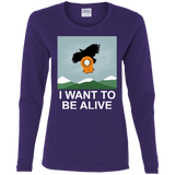 T-Shirts Purple / S I Want to be Alive Women's Long Sleeve T-Shirt