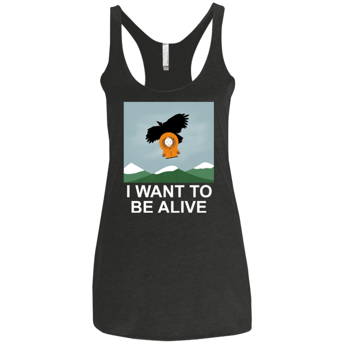 T-Shirts Vintage Black / X-Small I Want to be Alive Women's Triblend Racerback Tank