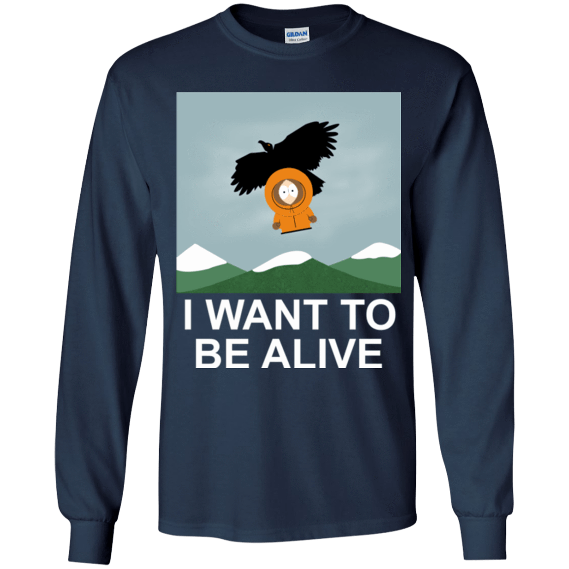 T-Shirts Navy / YS I Want to be Alive Youth Long Sleeve T-Shirt