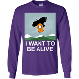 T-Shirts Purple / YS I Want to be Alive Youth Long Sleeve T-Shirt